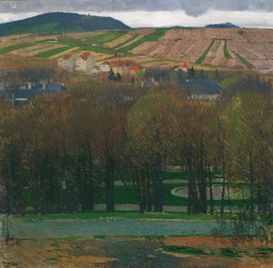 Utsikt över Nußberg från Heiligenstadt av Carl Moll