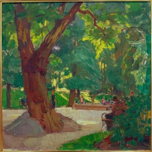 Heiligenstädter Park (Beethoven Park) av Carl Moll