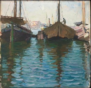 Venedig (olja på panel)