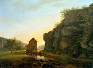Styckningsverket i Lorsbacher Tal på Teufelsfelsen av Carl Morgenstern