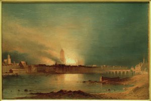 Frankfurt a. M., Domkyrka efter Brand 1867 / Gem. Carl Morgenstern av Carl Morgenstern