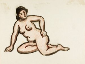 Kvinnlig nakenbild av Carl Newman