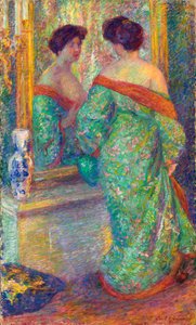 Lady Reflected in Mirror, före 1910.