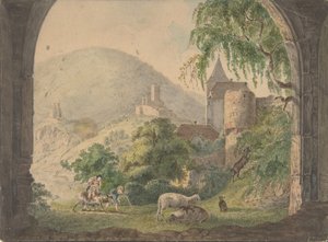 De fyra slotten i Neckarsteinach, 1800-1818.