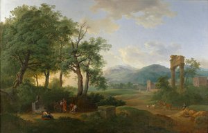 Arkadiskt landskap av Carl Philipp Schallhas