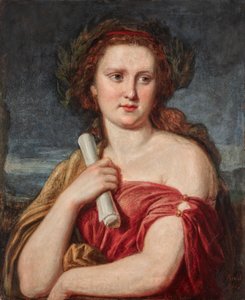 Porträtt av en ung dam (Anna von Lieben?) av Carl Rahl