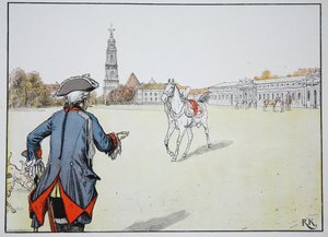 Gamle Fritz och hans favorithäst av Carl Röchling