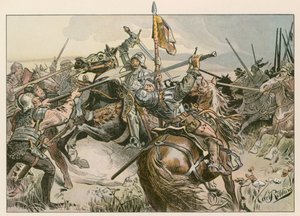 Albert Achilles i strid mot Nürnberg 1449.