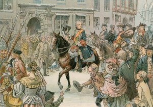 Fredrik den store (1712-1786) intar staden Wroclaw 1741.