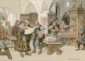 John Cicero som deltog i det första boktryckeriet i Stendal 1490 av Carl Rohling