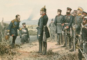 Wilhelm I, kung av Preussen och kejsare av Tyskland (1797-1888), mottog Napoleon III:s kapitulation 1870 efter slaget vid Sedan