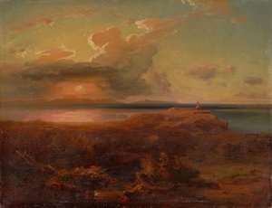 Carl Rottmann - "Aegina med Apollontemplet". Omkring 1835 av Carl Rottmann