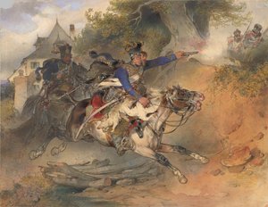 Den födosökande husaren, 1840