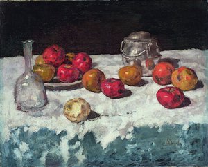 Stilleben med äpplen, 1889