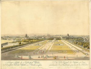 Wien från Belvedere av Carl Schütz