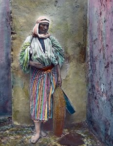 Marocko, marockansk kvinna, bilddatum: cirka 1910. Carl Simon-arkivet