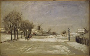 Winter. View of Eriksberg, Stockholm, c.1880 av Carl Skånberg