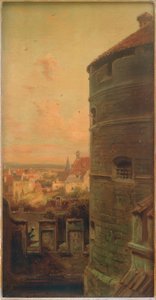 Röttornet i Rothenburg ob der Tauber av Carl Spitzweg