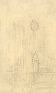 Der Kaktusfreund, mitten av slutet av 1800-talet, c1924. av Carl Spitzweg