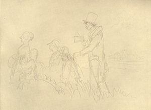 The Jewish Magister, mitten av slutet av 1800-talet, c1924. av Carl Spitzweg