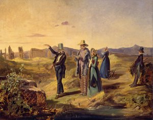 Engelsmän i Campagna, ca 1835. av Carl Spitzweg