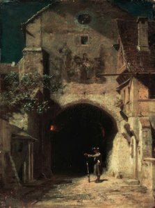Gäspande vaktpost av Carl Spitzweg