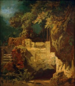 Violinist eremit i Felsenklause av Carl Spitzweg