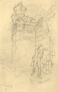 Malvolios Enkel, mitten av slutet av 1800-talet, c1924. av Carl Spitzweg