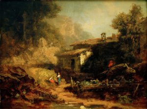 Kvarn i bergen av Carl Spitzweg
