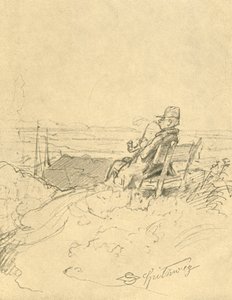 Efter jobbet är god vila, mitten av slutet av 1800-talet, c1924. av Carl Spitzweg