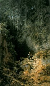 Skolelever i skogen av Carl Spitzweg
