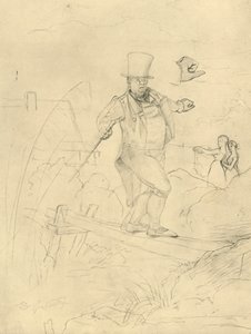 Schwierige Passage, mitten av slutet av 1800-talet, c1924. av Carl Spitzweg
