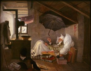 Den fattige poeten av Carl Spitzweg