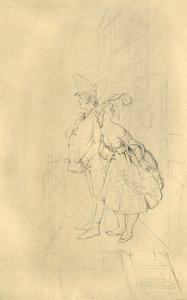 Kom in, mina herrar!, mitten av slutet av 1800-talet, c1924. av Carl Spitzweg