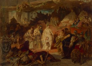 Thusnelda i Germanicus triumftåg av Carl Theodor von Piloty