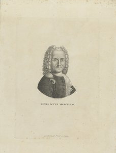 Porträtt av kompositören Benedetto Marcello 1686-1739, ca. 1795.