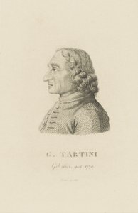 Porträtt av violinisten och kompositören Giuseppe Tartini 1692-1770, 1815.