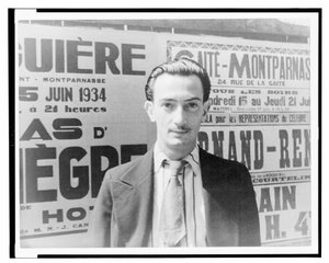 Porträtt av Salvador Dali, Paris