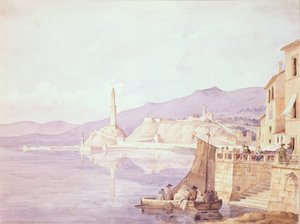 Genuas hamn, 1835 av Carl Wilhelm Goetzloff