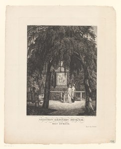 Monument till Salomon Gessner nära Zürich Salomon Gessners monument nära Zürich (titel på objekt) av Carl Wilhelm Kolbe (I)