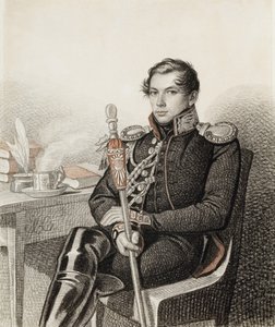 Porträtt av greve Pjotr Petrovitj Konovnitsyn 1803-1830, 1822-1823.