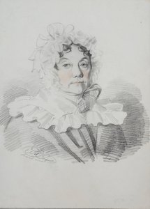Porträtt av Maria Ivanovna Rimskaya-Korsakova, född Naumova 1764-1832, 1820-talet.
