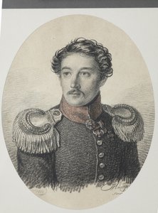 Porträtt av Nikolai Vasilyevich Khvostov 1793-1837, 1822.