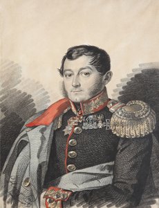 Porträtt av Pjotr ​​Nikolajevitj Ermolov 1787-1844, 1820-talet.