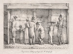 Delpech litografiska tryckeri av Carle Vernet