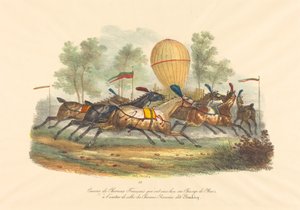 Franska kapplöpningshästar av Carle Vernet
