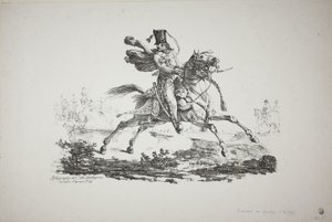Hussard galopperar av Carle Vernet