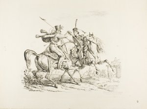 Hussard dödar en kosack med en sabel av Carle Vernet