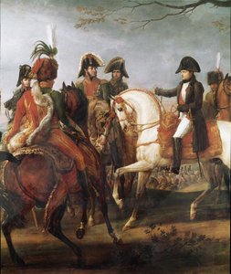 Kejsar Napoleon I ger ordern före slaget vid Austerlitz den 2 december 1805, detalj