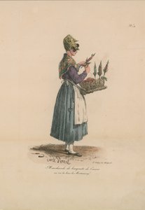 Säljare av körsbärsbuketter av Carle Vernet